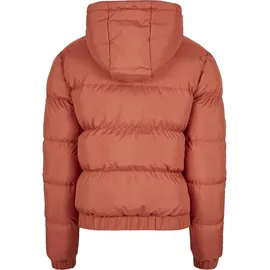 URBAN CLASSICS Hooded Puffer Jacke Red Pale M