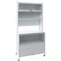 Mendler Küchenschrank HWC-O53 175 x 80 x 42 cm Weiß