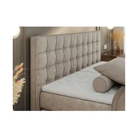 MKS Meble Boxspringbett 200 x 200 cm H4 Beige