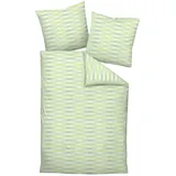 JANINE Carmen S 55124 06 gestreift Grün 135 x 200 cm + 80 x 80 cm