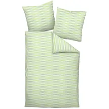 JANINE Carmen S 55124 06 gestreift Grün 135 x 200 cm + 80 x 80 cm