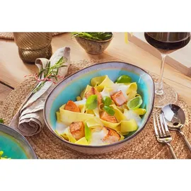 sänger Pastaschalen Capri aus Steingut, 4-teiliges Pasta Teller Set, Bowl Schüssel, Modernes und Einzigartiges Design | PREMIUM COLLECTION