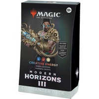 Magic: The Gathering Modern Horizons 3 Commander-Deck – Kreative Energie (Deck mit 100 Karten, Sammler-Booster-Probepackung mit 2 Karten + Zubehör) (English Version)