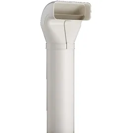 Vogt Flachkanal 222x89mm auf Rundrohr Ø 150mm Umlenkstück Adapter 50cm lang