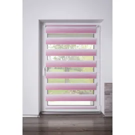 K-HOME Doppelrollo Madrid 40 x 150 cm Farbverlauf Pink