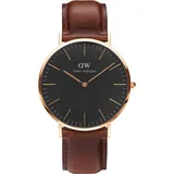 Daniel Wellington Classic Black St Mawes Leder 40 mm DW00100124