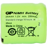 GP GPIND25AAHB Spezial-Akku 1/3 AA Flat-Top NiMH 1.2V 250 mAh