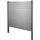 Mendler Windschutz 195 cm grau Aluminium 2 St.