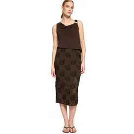 Zero Midirock Damen Braun 38