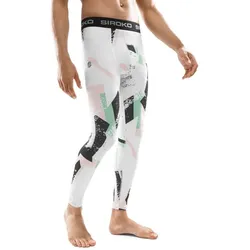 Herren Wintersport thermounterhose für Gouache Mehrfarbig bunt L