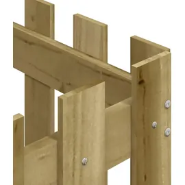 vidaXL Pflanzkübel Latten-Design 60 x 60 x 60 cm Kiefernholz