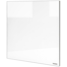 Vasner Infrarotheizung "Glas mit Rahmen grau, 300 W, Citara G" Infrarot Glasheizung, IP44 Bad geeignet Gr. B/H/T: 60 cm x 40 cm x 2,5 cm, 300 W, unten-rechts, weiß