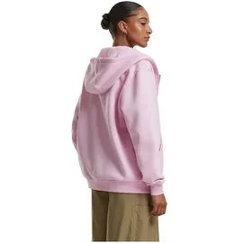 URBAN CLASSICS Hoodie Ladies Fluffy Zip Hoody rosa 5XL (54/56)