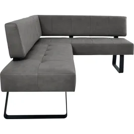 K+W Komfort & Wohnen Eckbank Spider II Schwarz 195 x 88 x 165 cm