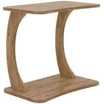 [en.casa] Beistelltisch Stattela C-förmig 59x35x56 cm Holzoptik
