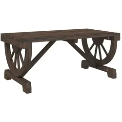 vidaXL Garten-Couchtisch 90x50x40 cm Massivholz Tanne