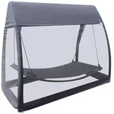 Hesperide Hespéride - Hängematte mit Moskitonetz Trinidad in Schiefergrau - 233 × 139 × 200 cm - Schiefer