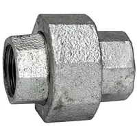 Riegler Verschraubung 340, IG/IG, Rp/Rp 2, schw. Temperguss feuerverz.