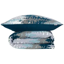 SCHIESSER Bettwäscheset Smilla - Feinbiber - 2-teilig - 135 x 200 cm - Petrol