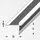 Alfer Treppen-Abschluss-Profil 1 m, 40 x 30 x 3 mm Alu eloxiert silber