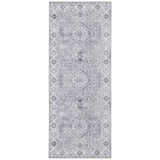 Nouristan Asmar Teppich – Wohnzimmerteppich Orient-Touch Detailiertes Muster Florales Kurflor Flachgewebe Teppich,Wohnzimmer, Schlafzimmer grau