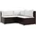 vidaXL Garten Lounge Set 4-tlg. Braun