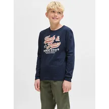 JACK & JONES JUNIOR Jjelogo TEE LS O-NEC 2 COL AW25 NOOS Jnr - 128