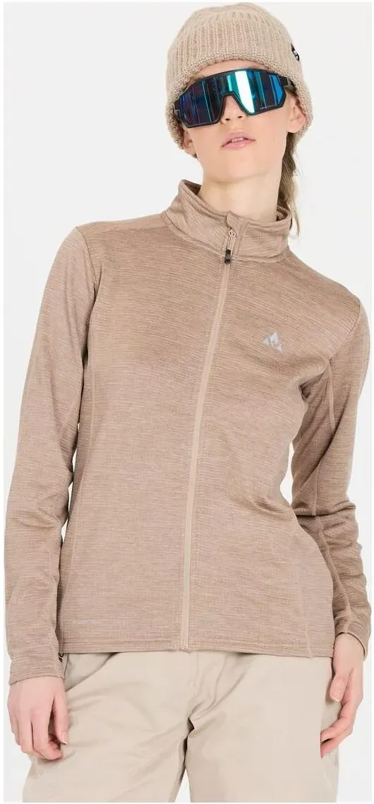 Whistler Juice W Waffle Full Zipper Midlayer simply taupe (1136) 40