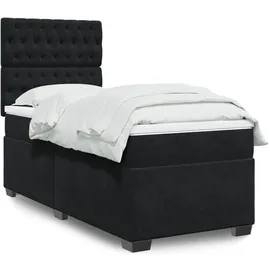vidaXL Boxspringbett 140 x 200 cm Schwarz