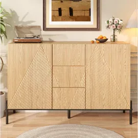 Okwish Sideboard 115,5 x 76 x 40 cm Beige