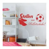 wall-art Wandtattoo »Stollen statt Ballettschuhe«, (1 St.), selbstklebend, entfernbar, schwarz