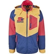 Starter Black Label Funktionsmantel Multicolored Logo Blau/Gelb/Rot S