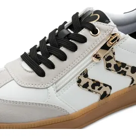 Marco Tozzi Sneaker Damen Weite E White/Leo 39