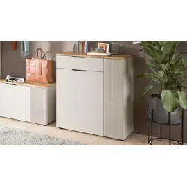 xonox.home Kommode Slide 80 x 88 x 36 cm Kaschmirgrau / Beige