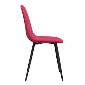 vidaXL Esszimmerstühle 4 Stk. Weinrot Samt