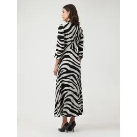 Y.A.S Hemdblusenkleid Sommerkleid Zebra Print Beige 36
