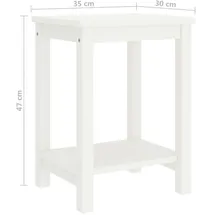 vidaXL Nachtschrank 35 x 30 x 47 cm Weiß