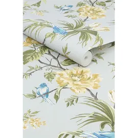 NEXT Birds & Blooms Vliestapete 10 m x 0,64 m 1 St Grau 34193