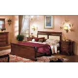 JVmoebel Schlafzimmer-Set Elegantes Schlafzimmermöbel Set in Braun und Weiß aus Europa, Made in Europa braun