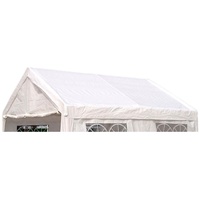 DEGAMO Ersatzdach / Dachplane PALMA für Zelt 4x4 Meter, PVC weiss 480g/m2, incl. Spanngummis