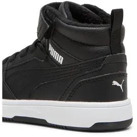 Puma Rebound V6 Mid Winterized AC+ Sneaker Kinder 01 black/white 34