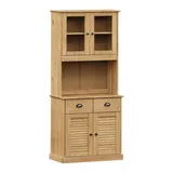 vidaXL Highboard VIGO 78 x 175 x 40 cm Braun