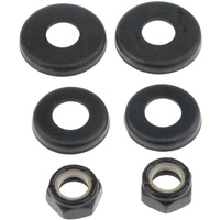 4 Stück Skateboard Washer Bea Nut Longboard Anwendbar 2 Farben, Schwarz