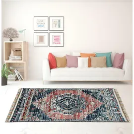 Mozato Novel Läufer Intense, Mehrfarbig, Textil, Vintage, rechteckig, 80x300 cm, in verschiedenen Größen erhältlich, pflegeleicht, Teppiche & Böden, Teppiche, Teppichläufer