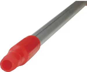 Vikan Ergonomischer Aluminiumstiel, 1510 mm, mit Gewinde, Farbe: rot