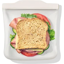 Oxo Good Grips wiederverwendbarer Silikonbeutel – Sandwich-Beutel (828 ml) – Hafer