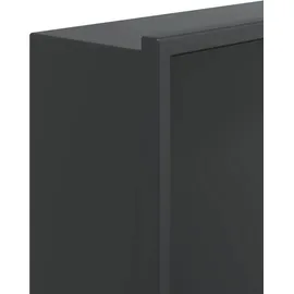 vidaXL Duschnische Mattschwarz 62x32x9 cm Edelstahl