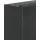vidaXL Duschnische Mattschwarz 62x32x9 cm Edelstahl