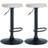 CLP Barhocker Ponte 2er Set drehbar höhenverstellbar  weiß