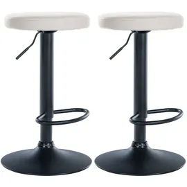 CLP Barhocker Ponte 2er Set drehbar höhenverstellbar  weiß